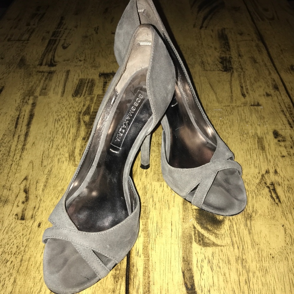 BCBGMaxAzria Women’s Grey suede Stiletto Heels